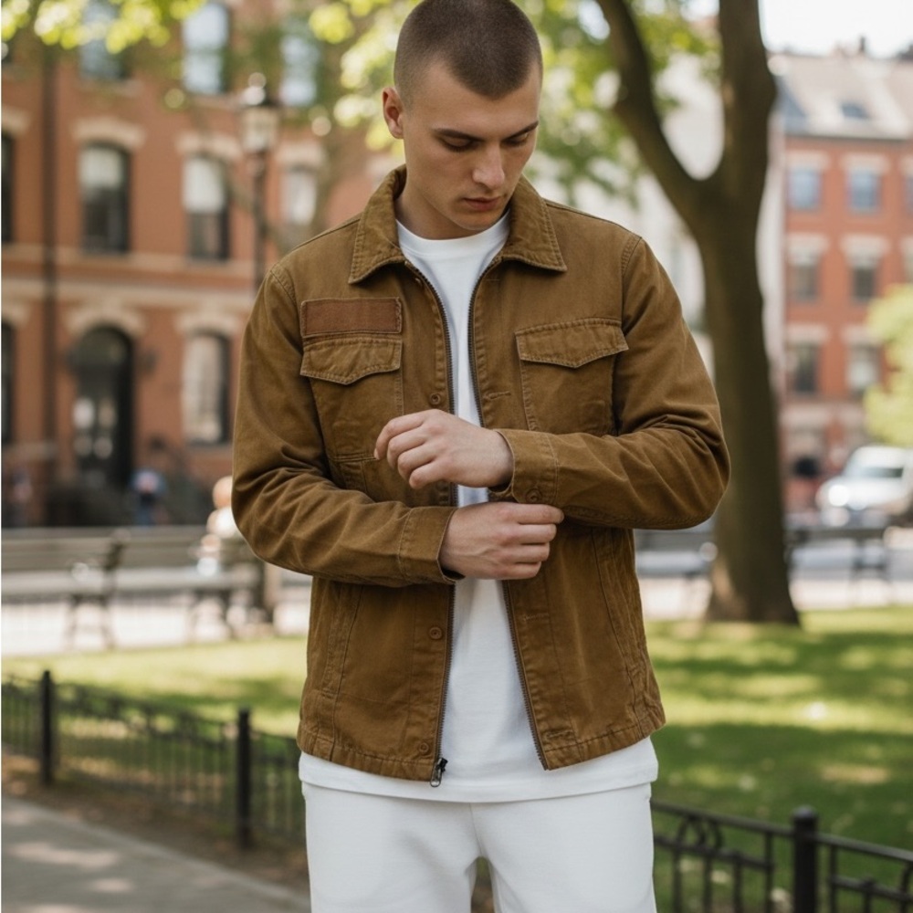Vintage Men's Brown Trailer Jacket